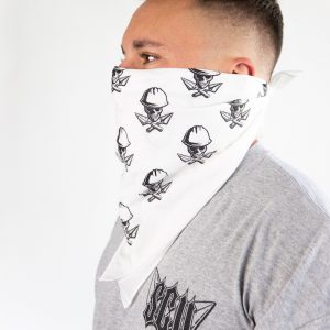 White Riding Bandana